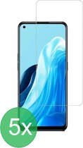 Screenprotector 5x Geschikt voor: Oppo Reno7 - screen protector - glas - bescherm - beschermglas - ZT Accessoires