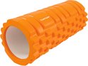 Tunturi Yoga Grid Foam Roller - Foam roller the grid - Foamroller - Fitness Roller - 33cm - Oranje - Incl. gratis fitness app