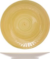 1x stuks diner bord Turbolino geel 27 cm - Dinerborden