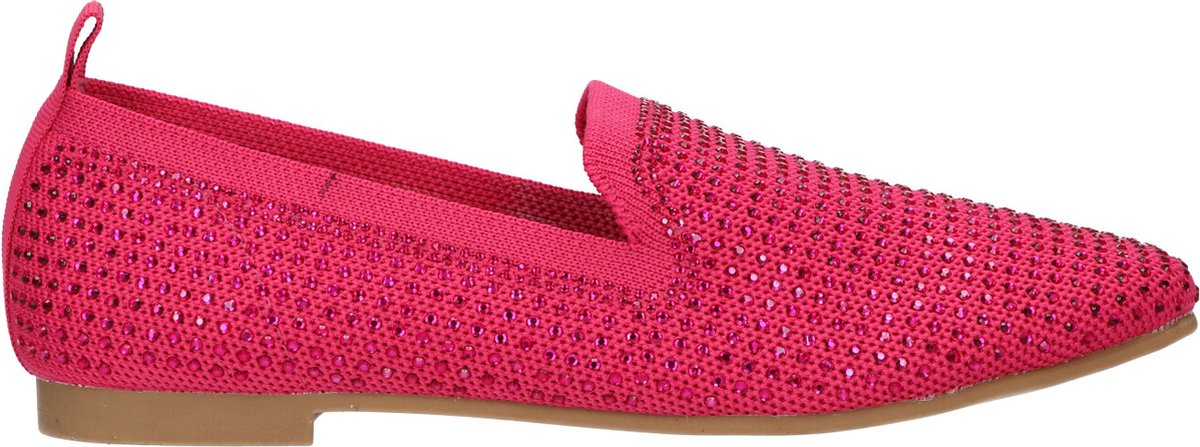 La Strada Fuchsia loafer met steentjes dames - maat 40