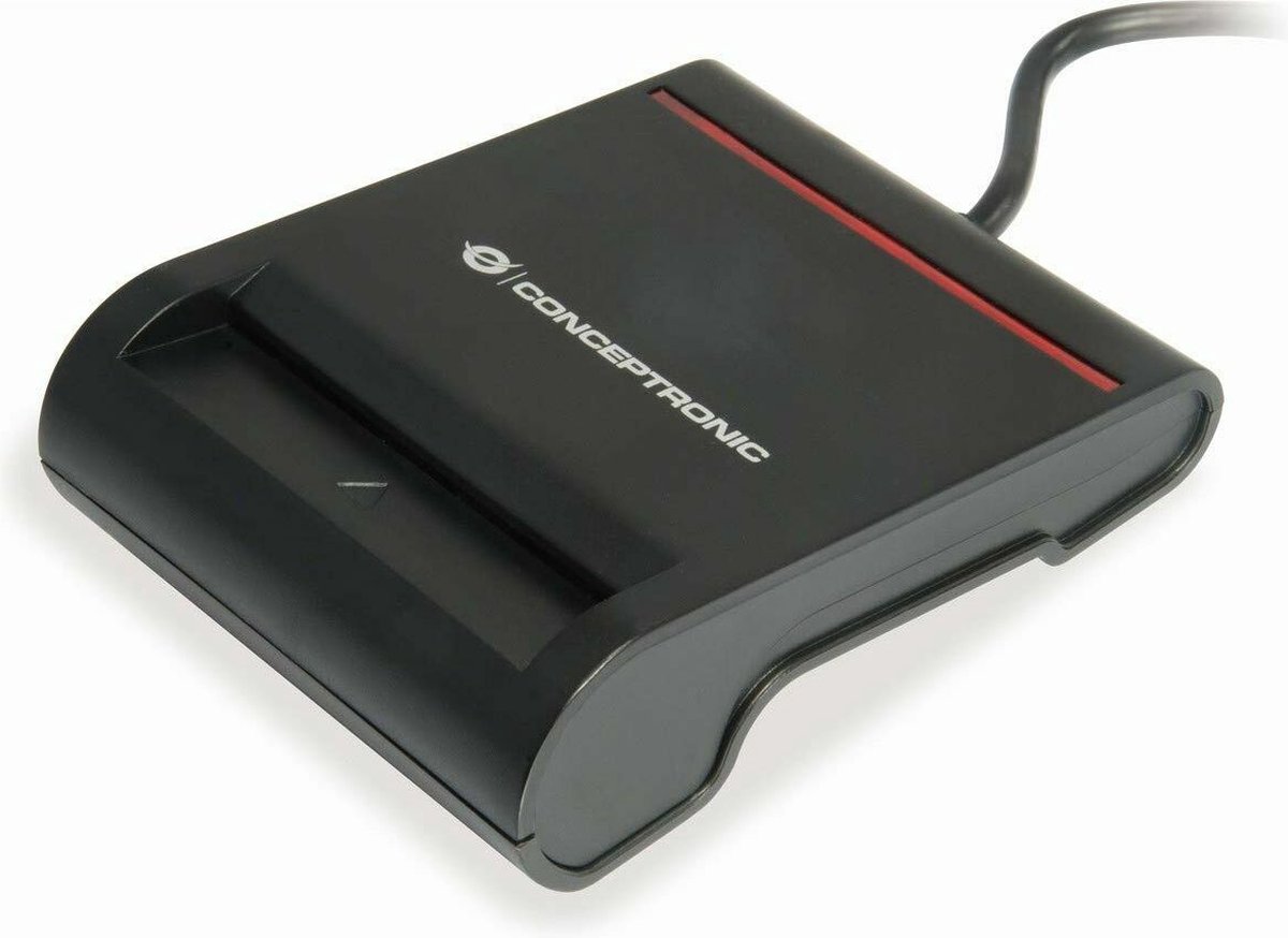 Conceptronic SCR01B smart card reader Zwart USB 2.0