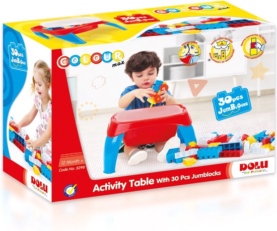 Dolu Activiteiten Tafel incl. 30 Blokken 5298 van DOLU — afbeelding 2