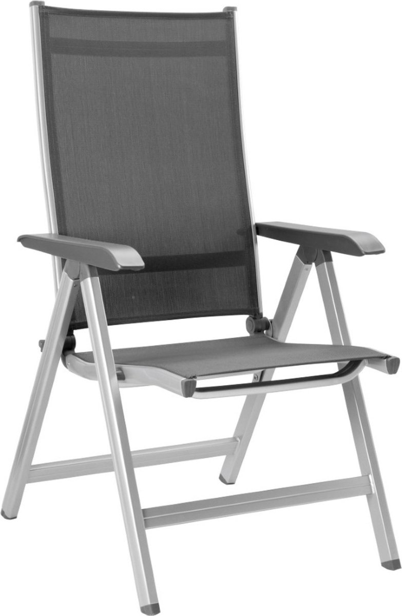 Kettler Basicplus zilver antraciet verstelbare fauteuil