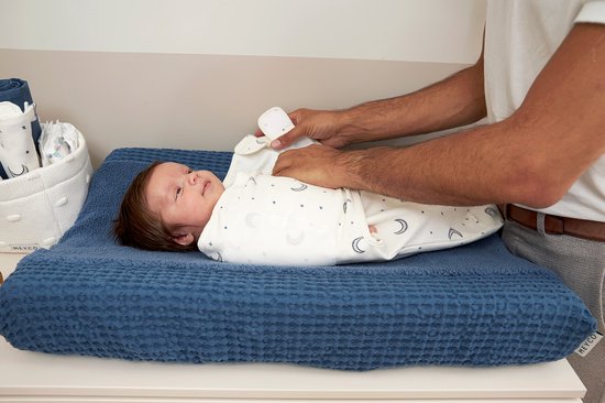 Meyco Baby Moon swaddlemeyco inbakerdoek - indigo - 4-6 maanden - 1.0 TOG van Merkloos — afbeelding 5