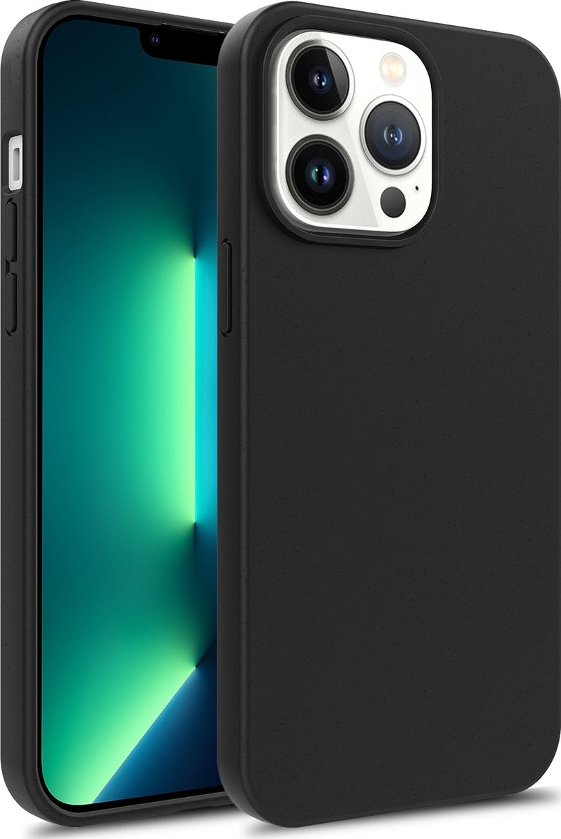 Mobigear Hoesje geschikt voor Apple iPhone 15 Telefoonhoesje Eco Friendly | Mobigear Bio Backcover | iPhone 15 Case | Back Cover - Zwart