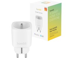 Hombli - prise intelligente WiFi type français - 220-250 V - minuterie - compteur d’énergie - contrôle via application - compatible avec Amazon Alexa et Google Home