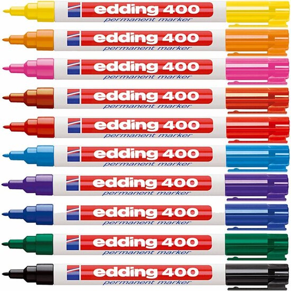 Edding Markers 400, diverse kleuren, lijndikte 1 mm, 10 stuk/ 1 doos