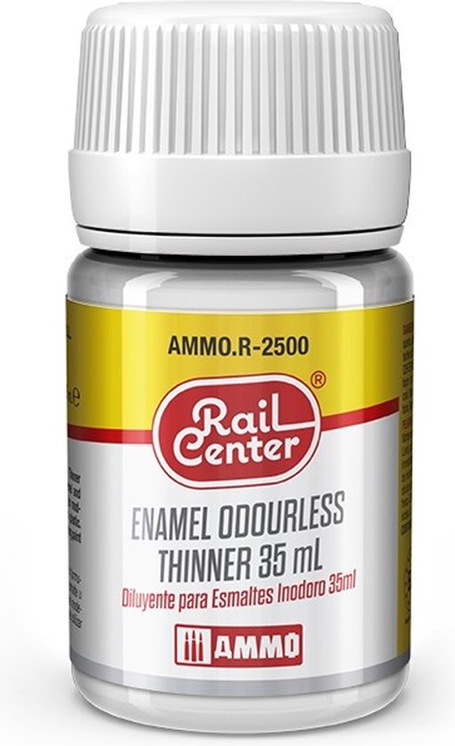 AMMO MIG R2500 Rail Center - Diluant inodore pour émail - 35 ml de diluant