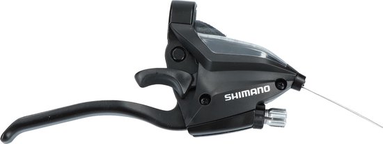 Zwarte Shimano 7-speed derailleurpook met "7 SPEED" en "LOW" indicatie, zilveren schroef.