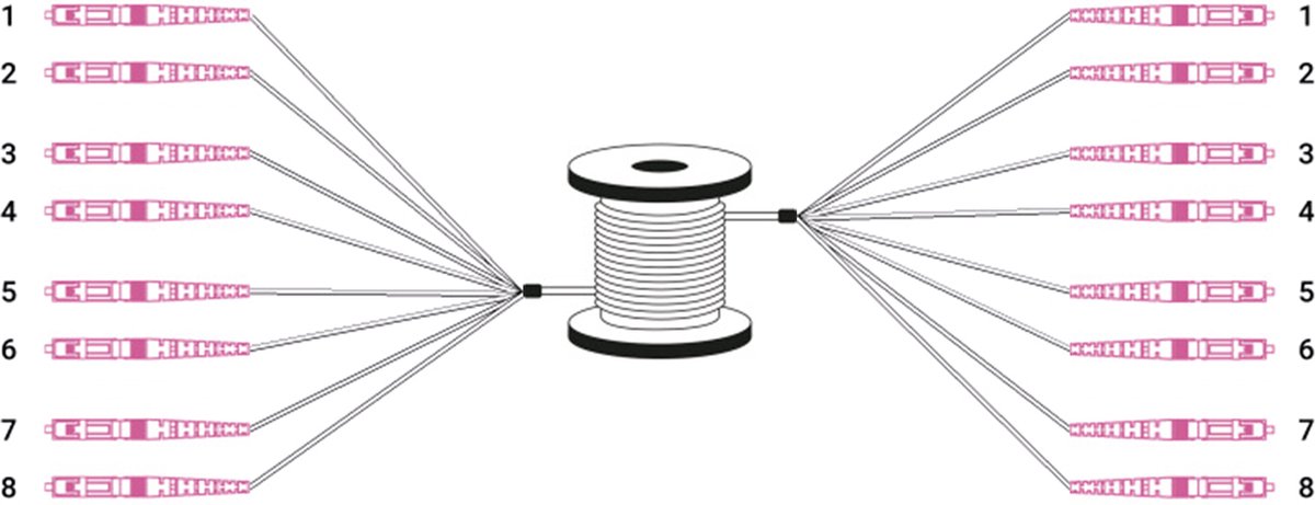 Digitus DK-24338U075BK-BBB Glasvezel Optische vezel Aansluitkabel [1x LC-/UPC-stekker - 1x LC-/UPC-stekker] 50/125 µ Multimode OM4 75 m