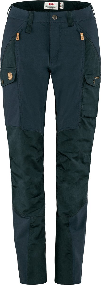 Fjallraven Nikka Curved W Dames Wandelbroek Dark Navy 42