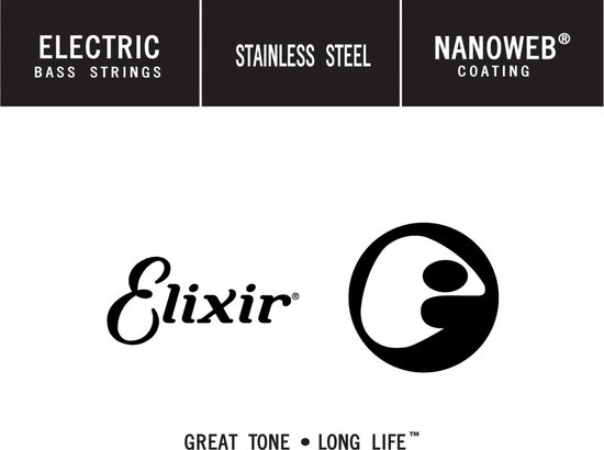 Elixir 13346 Single String Bass 045 Stainless Steel - Enkele basgitaarsnaar