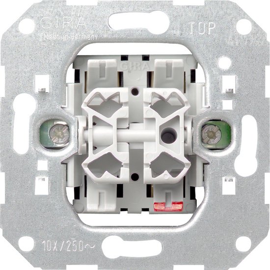 Interrupteur bouton poussoir - STANDARD 55 - Gira - encastré / double / en  thermoplastique