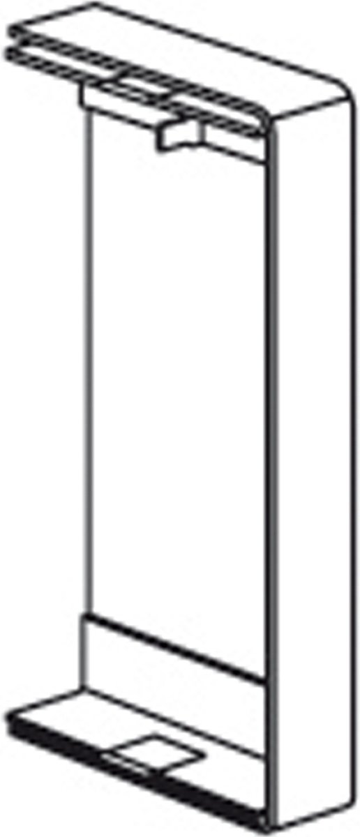 Stago WG 3000 eindschot, links/rechts, (hxd) 110x52mm, staal RAL9010 zuiver wit