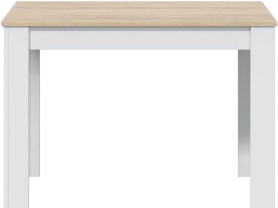 Schoenenrek 3 deuren, smal schoenenrek, afgewerkt in glanzend wit en Canadees eiken, afmetingen: 60 cm (breedte) x 113 cm (hoogte) x 22 cm (diepte