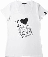Riverdale dames t-shirt wit, maat M met opdruk ; I Love