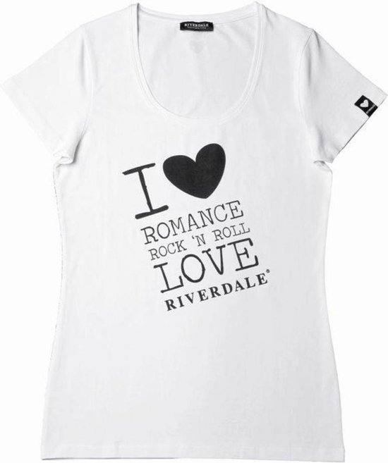 Riverdale dames t-shirt wit, maat M met opdruk ; I Love | bol.com