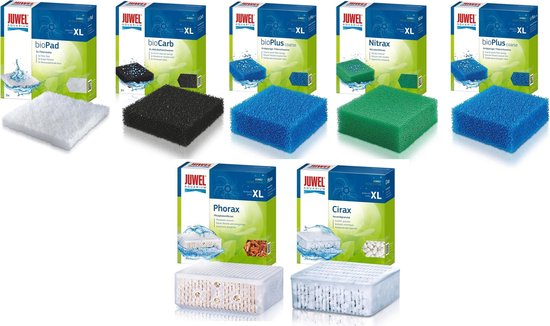 Juwel - Filter spons set 5 Soorten - XL Jumbo - Bioflow 8.0 + Cirax + Phorax - Filtermateriaal