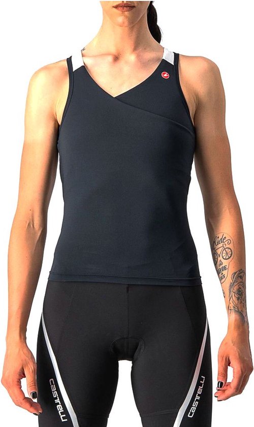 Castelli Maillot Cyclisme Sans Manches Femme Zwart - SOLARIS TOP SKYLIGHT-POP BLACK- S