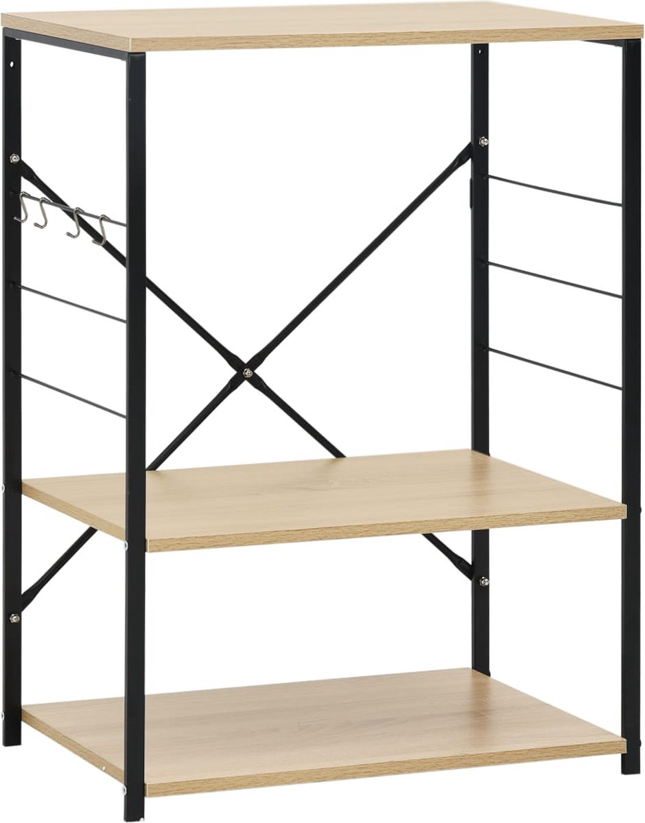 vidaXL-Magnetronkast-60x39,6x79,5-cm-bewerkt-hout-zwart-en-eikenkleur