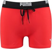 PUMA Swim Logo Short Heren Zwembroek - rood - Maat XL