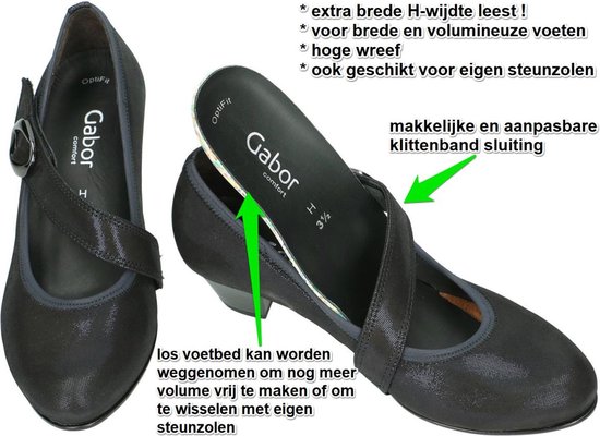 Gabor - Femme - bleu foncé - escarpins et chaussures à talons - pointure 38