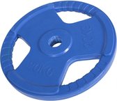 Gorilla Sports Gewichtsschijf - Halterschijf - 20 kg - Gripper Gietijzer (rubber coating) - 50 mm