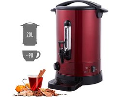 AREBOS Catering Koker 20 L | roestvrij Staal Warmwaterdispenser 1650W | Heetwaterkoker | Theekoker met traploze temperatuurregelaar 30-110 °C | Thee Koffie Glühwein Ketel | Glühweinfornuis