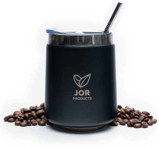 bom Afrika wrijving JOR Products® Thermosfles - Koffiezetapparaat - Koffiebonen - Thermoskan -  Rietjes -... | bol.com