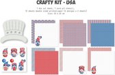Dutch Doobadoo Crafty Kit USA 20x20cm 473.005.039 (02-23)