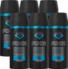 AXE Marine Deodorant - 6 x 150 ml - Voordeelverpakking