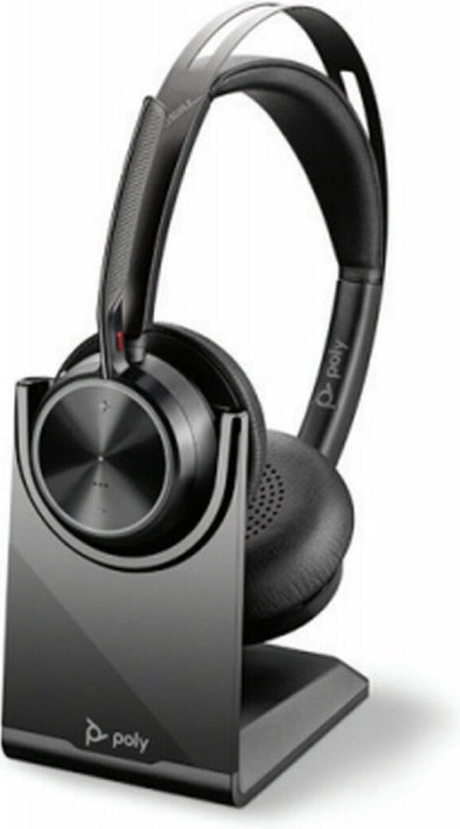 POLY Voyager Focus 2 UC Headset Hoofdband USB Type-C Bluetooth Oplaadhouder Zwart
