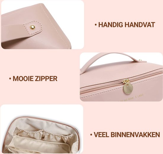 Consumerce® Trousse de maquillage de Luxe Zwart - Organisateur de maquillage - Trousse de toilette - Trousses de toilette - Femme et homme - Trousse de maquillage - Trousse à crayons - Klein - Sac de voyage - Valise - Trousse de toilette