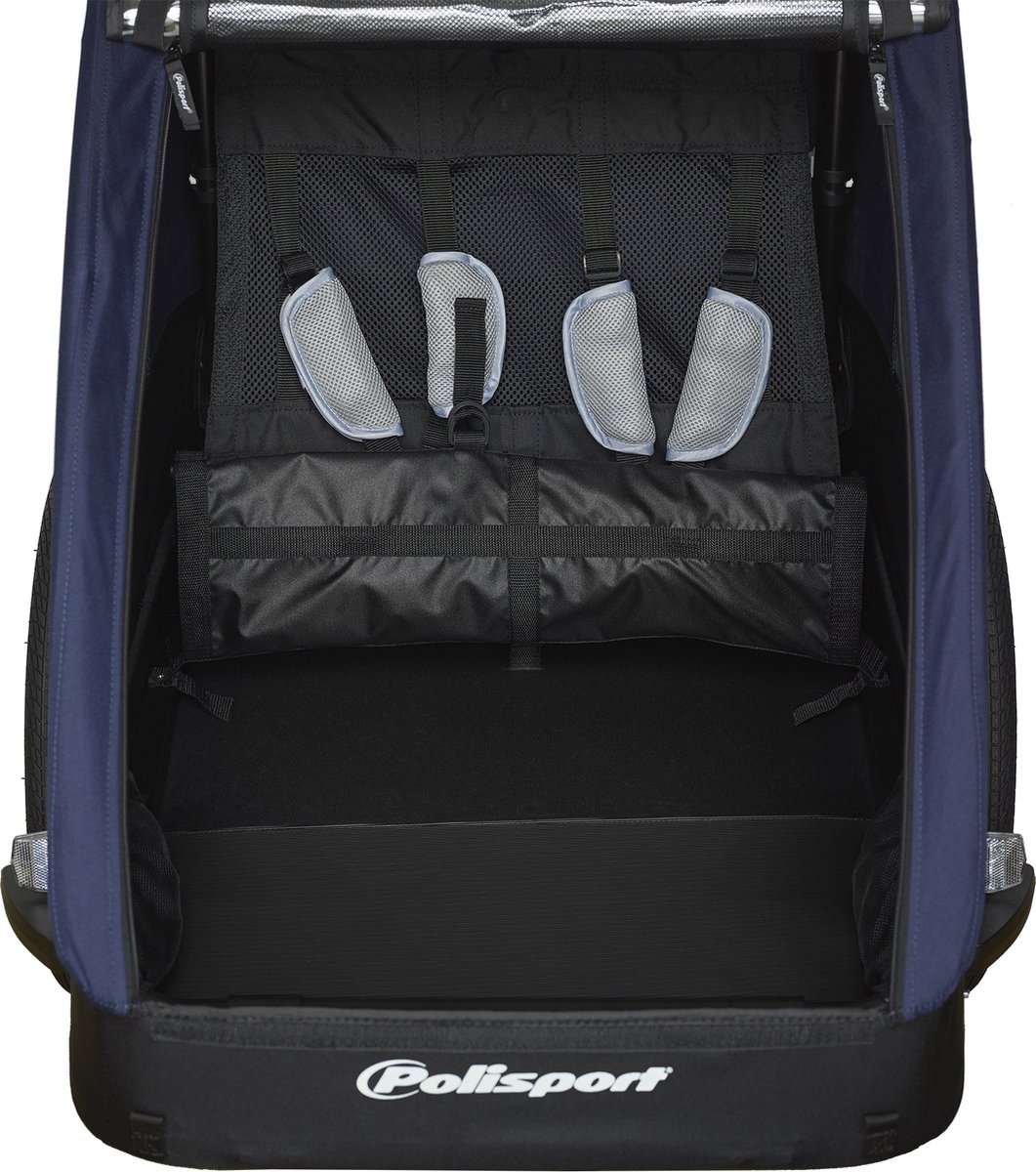 Polisport Kidcar - Fietskar - Unisex - Grijs;Blauw - 20