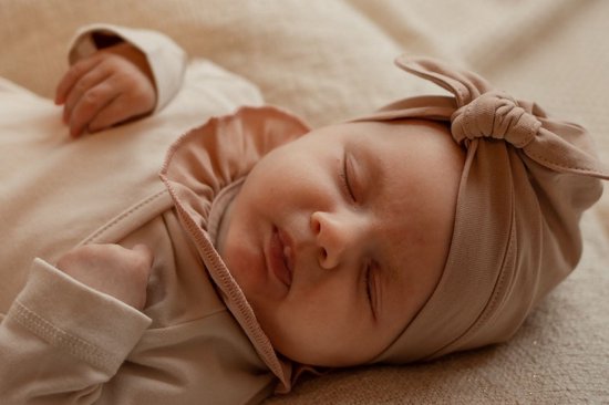 Zoofs turban mutsje clay roze maat 50 56 newborn baby bol