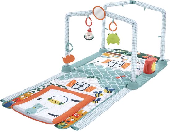 Fisher-Price 3-in-1 Kruipen en Spelen Activiteitenspeelmat - Babygym Baby Speelgoed