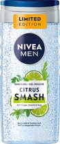 NIVEA MEN Gel douche Citrus Smash 3en1 au parfum Bergamote & Thym, 250 ml