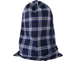 Bluvardi Katoenen waszak - XL- met trekkoord - Scottish blue