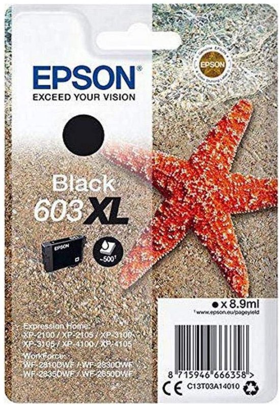 Epson 603XL - Inktcartridge / Zwart - Epson