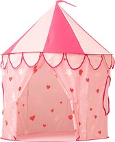 Tente de jeu Gofun Heavenly Hearts - Pour les Enfants à partir de 3 ans - Extérieur et intérieur - Tente de jeu - Pour les filles - Rose