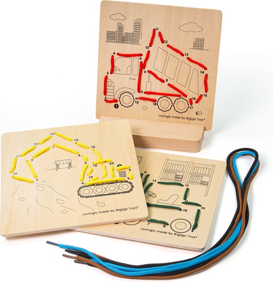 Bigjigs Toys Magnetbord „Großstadt“ – Holzspielzeug Mit 16 Teilen, Ab 2 Jahren
