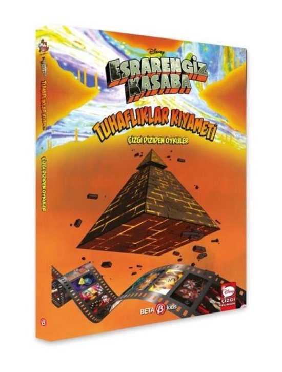 Disney Esrarengiz Kasaba - Tuhaflıklar Kıyameti stripboek. Piramide met op de achtergrond een desertlandschap.