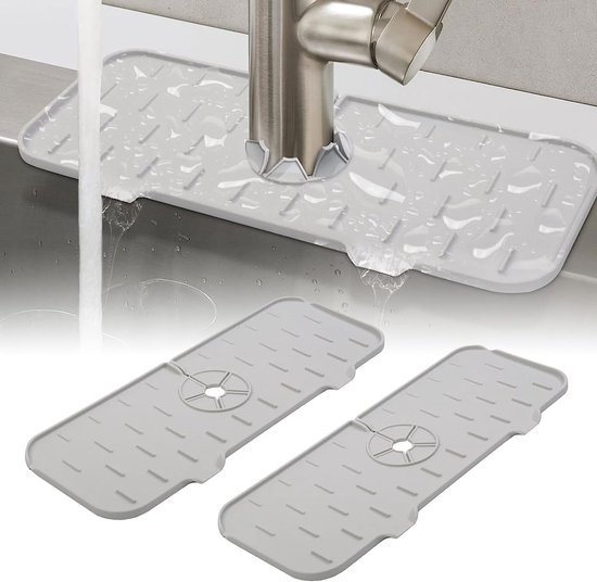 Tapis de robinet anti-éclaboussures pour évier de cuisine, tapis