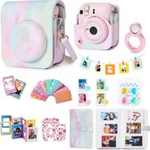 Set complet Accessoires de vêtements pour bébé adapté pour Fujifilm Instax Mini 12 - Étui - Sac pour appareil photo - Housse - Filtres - Livre photo - Album photo et plus - Bulles