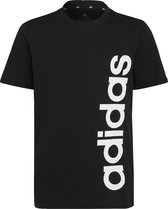 T-shirt en coton adidas Sportswear Essentials Linear Logo - Enfants - Zwart- 128