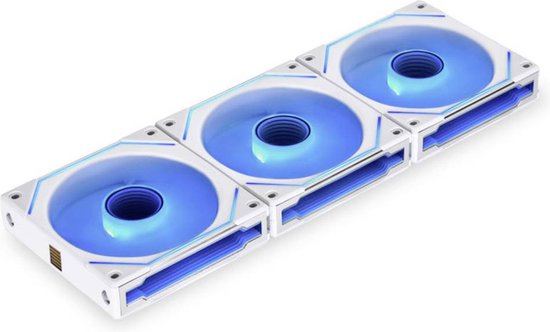 Lian Li Lian Li UNI FAN SL-INF 120 ARGB PWM Lüfter, 3er Pack inkl. Controller - 120mm, w PC-ventilator Wit (b x h x d)