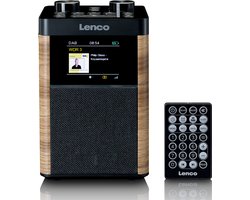 LENCO PDR-060WD - Portable DAB+/FM Radio Bluetooth, 10W Speaker, 14H Batterij - Zwart
