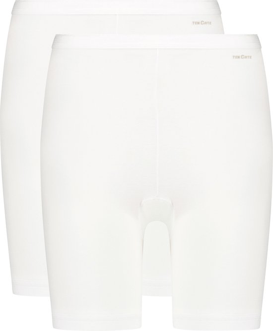 Basics long shorts wit 2 pack voor Dames | Maat XXL