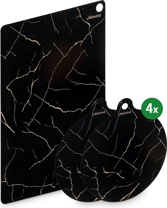 HI NATURE™ Inductie Beschermer set 6 Stuks - Inductie mat - Pannenonderzetter - Hittebestendig - Panbeschermers - Onderzetters Pannen - Inductie Afdekplaat - Afdekplaat Voor Kookplaat, Inductie Matjes