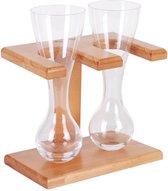 Set of cups B898043 (2 uds) With support (20 x 13,5 x 24 cm)